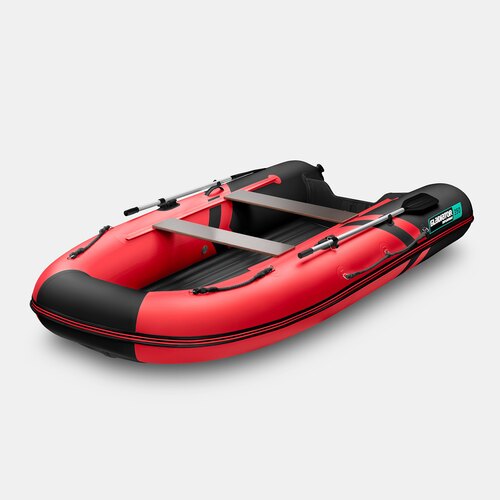 Надувная лодка GLADIATOR E350S красно-черный
