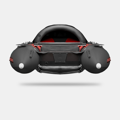 Надувная лодка GLADIATOR E330PRO красно-черный