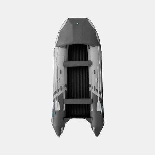 Надувная лодка GLADIATOR E450PRO светло-темносерый