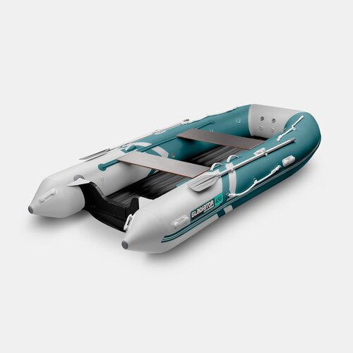 Надувная лодка GLADIATOR E450S морской зеленый-белый