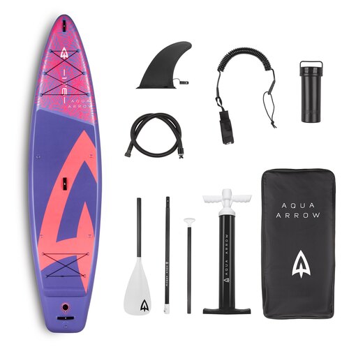SUP доска надувная Aqua Arrow 11.6 ART Purple Leaf