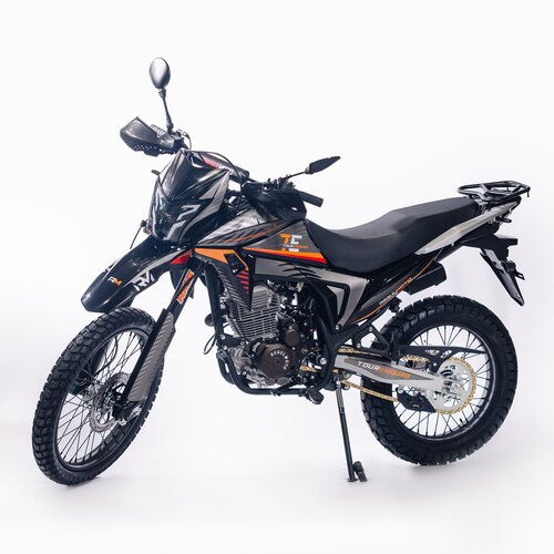 Мотоцикл Regulmoto TE (Tour Enduro) PR, 6 скоростей (черный/оранжевый, 200087-2)