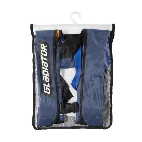 Жилет спасательный автоматический надувной синий