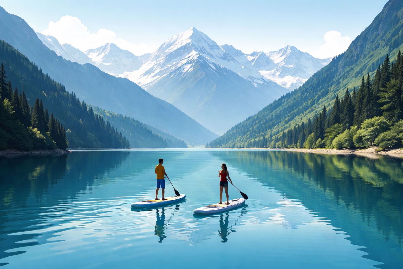  SUP-тур по горным озёрам Кавказа